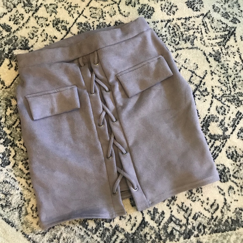 Grey Mini Skirt